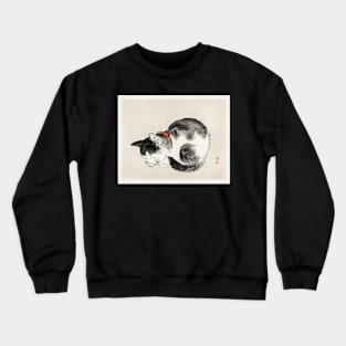 cat painting Crewneck Sweatshirt